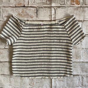 Black and White crop top